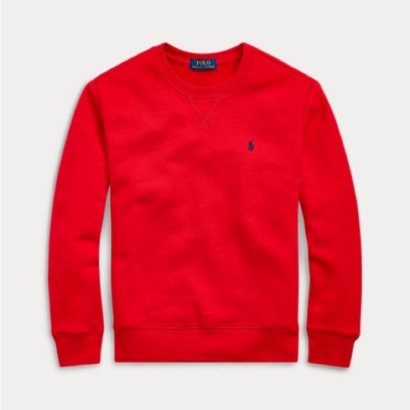 Polo Ralph Lauren Boys Red Fleece Sweatshirt size M 10/12